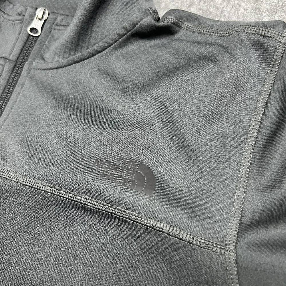 The North Face Pullover Mens XL Gray FlashDry 1/4 Zip Long Sleeve Running Hiking